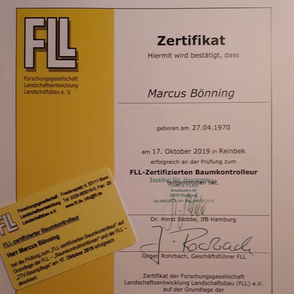 FLL-Zertifikat